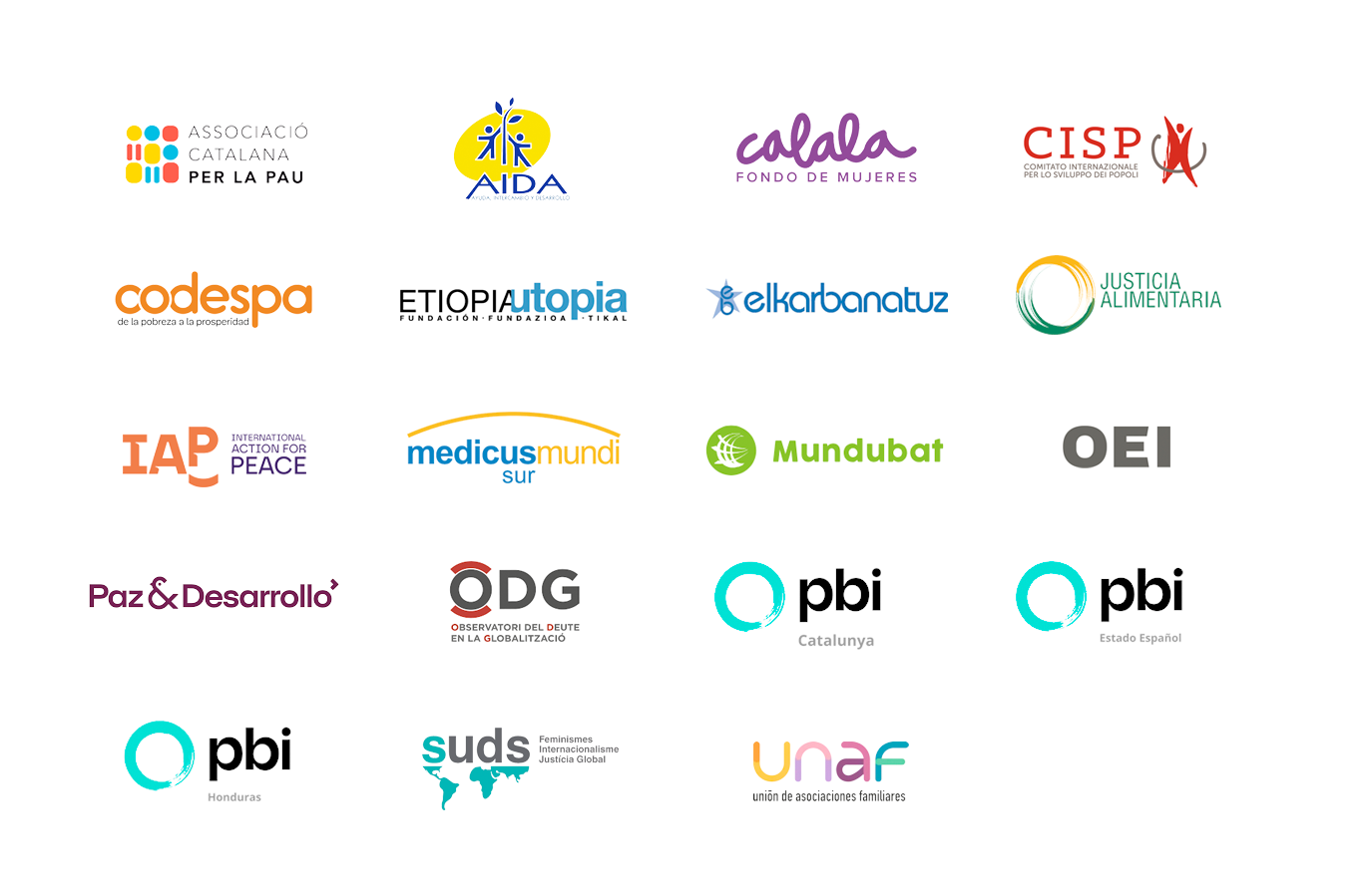 Logos ongs de la comunidad GONG