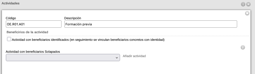 Beneficiarios solapados